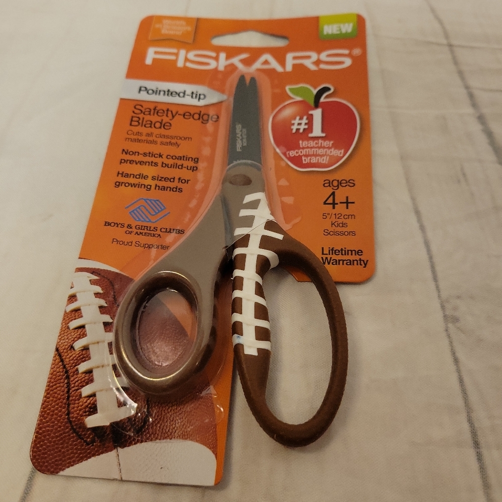 Fiskars Kids Scissors Football Design